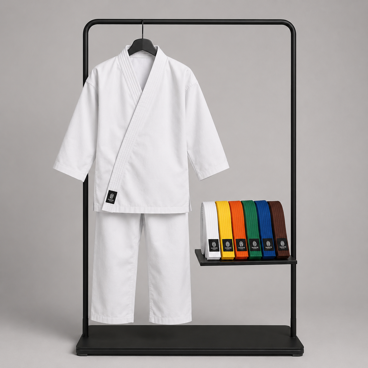 Premium White Beginner Karate Uniform for Kids and Teens