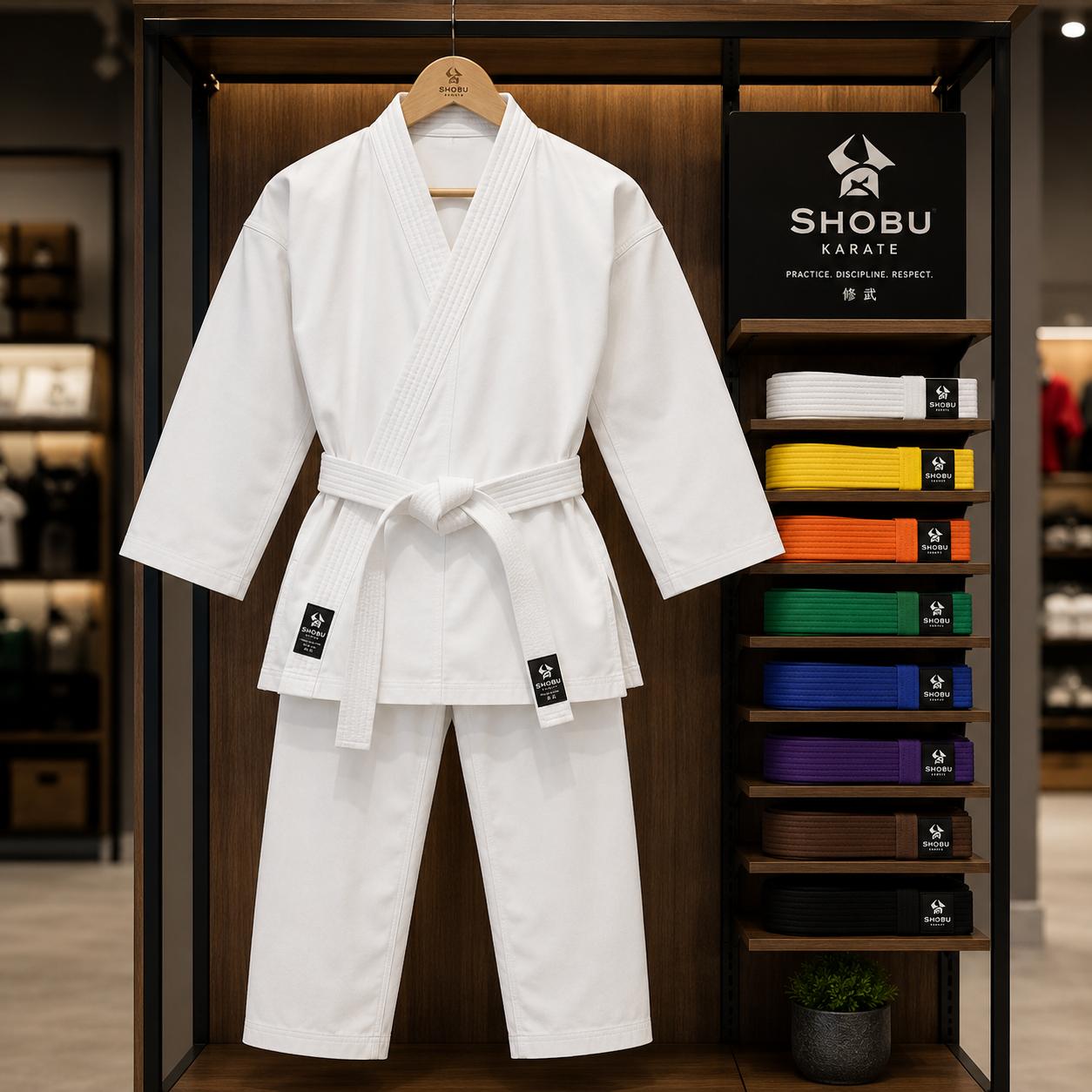 Premium White Beginner Karate Uniform for Kids and Teens image 2